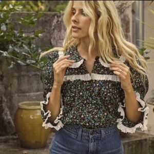 DOÉN “AMIE” Blouse, Top, 🌺 in Montpellier Floral - Sz. M, SOLD OUT